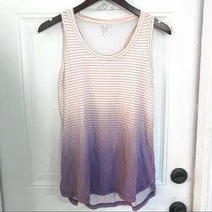 CALIA | athletic racerback purple ombré tank L